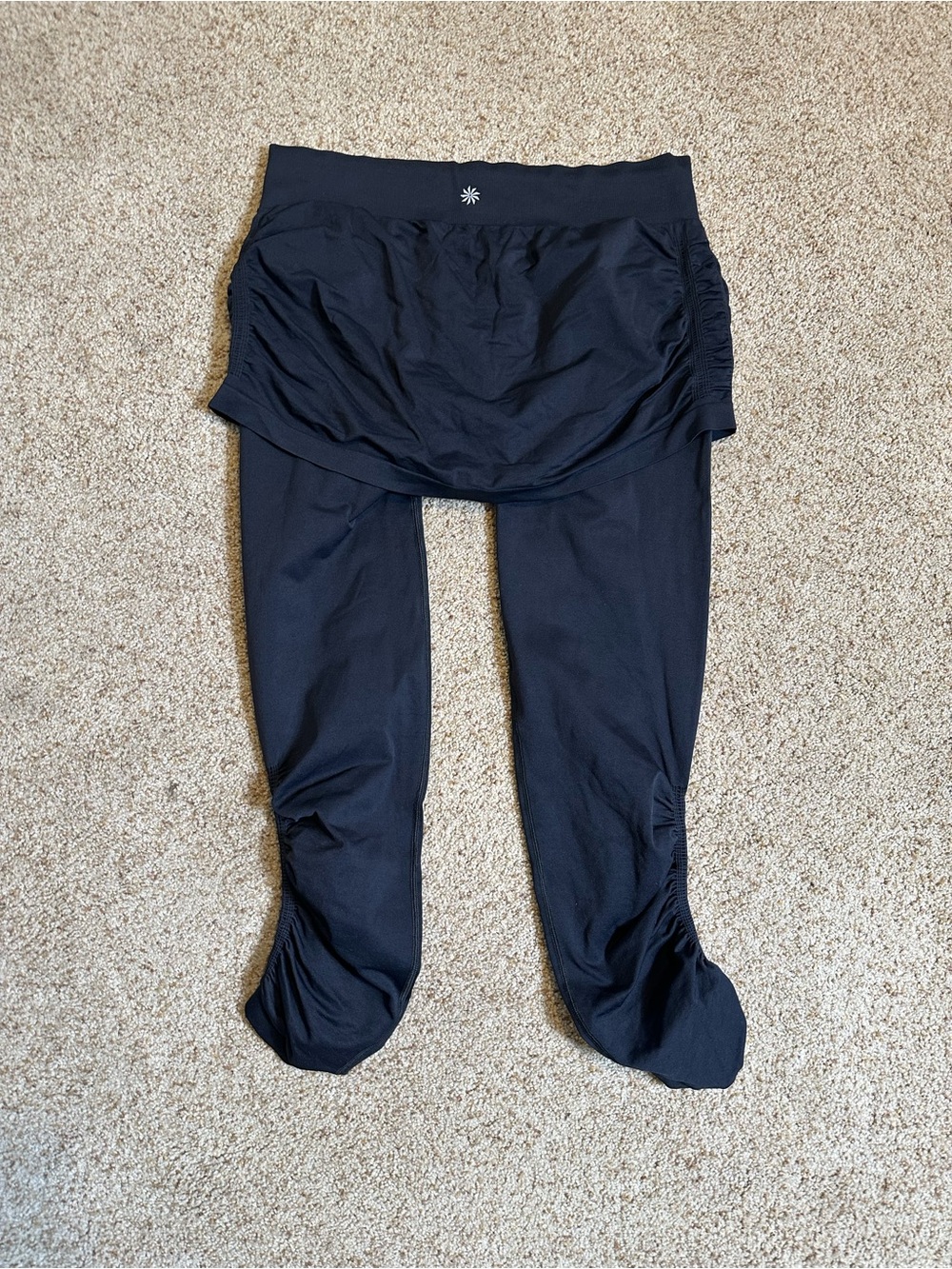 Athleta Black Skirted Leggings